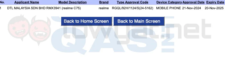 realme C75 SIRIM
