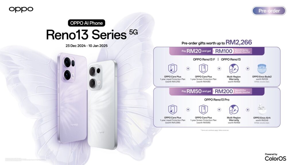 OPPO Reno13 Series pre-order