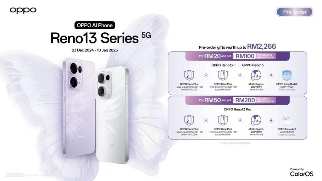 OPPO Reno13 Series pre-order