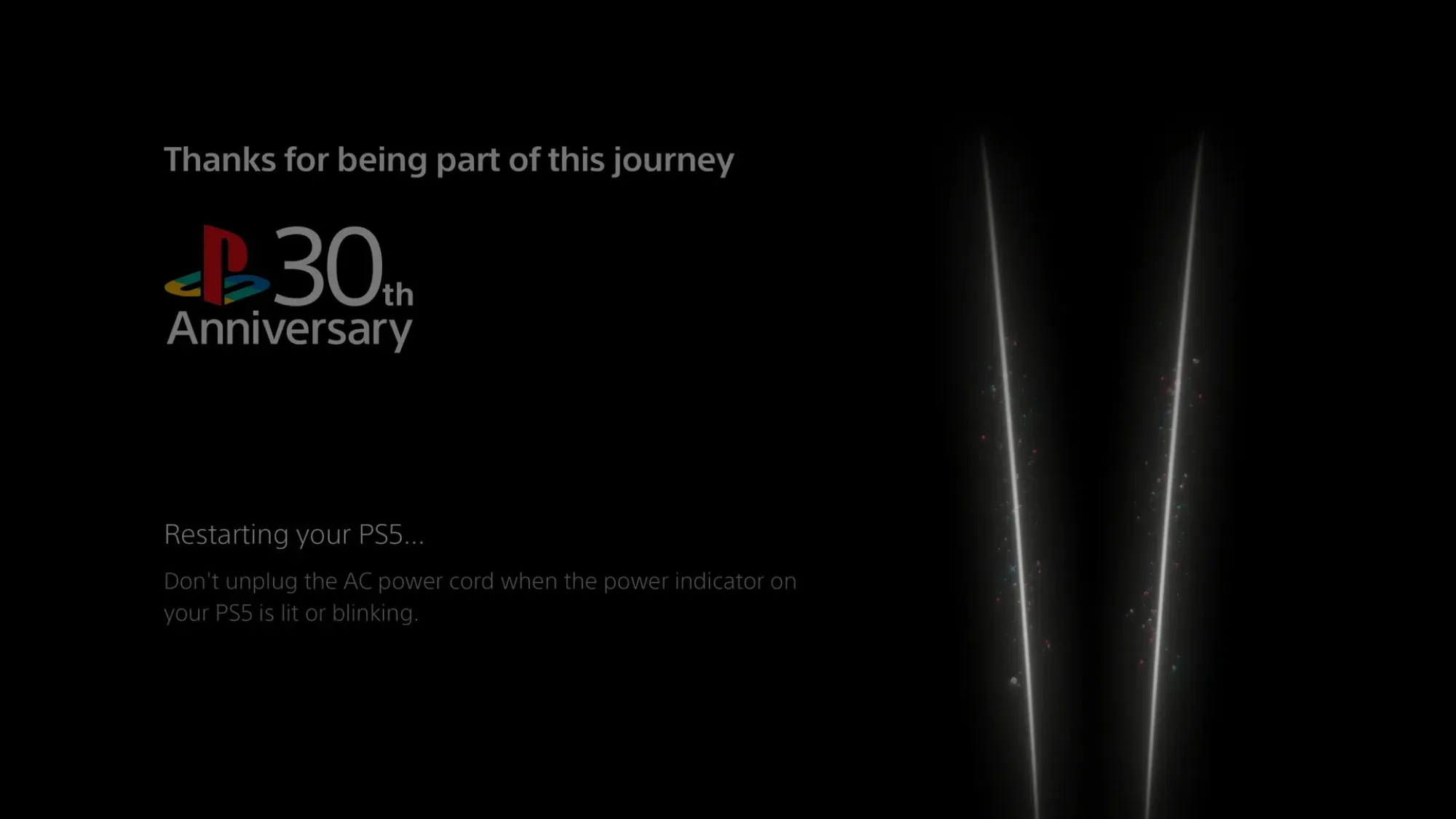 Sony PlayStation 30th anniversary theme PS5