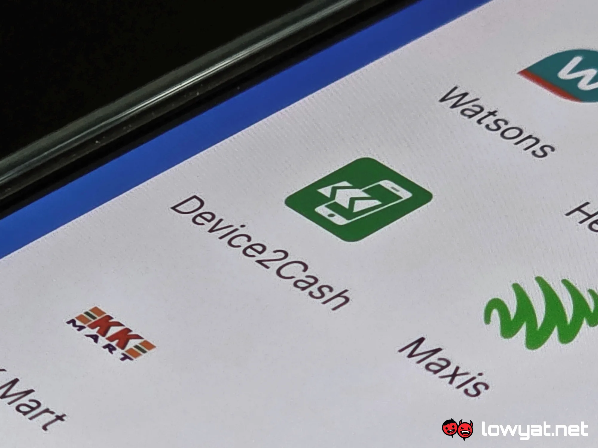 tng ewallet device2cash feature