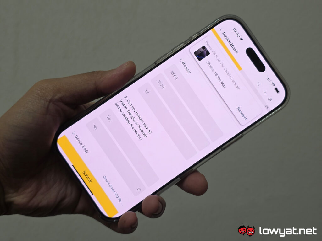 tng ewallet device2cash feature
