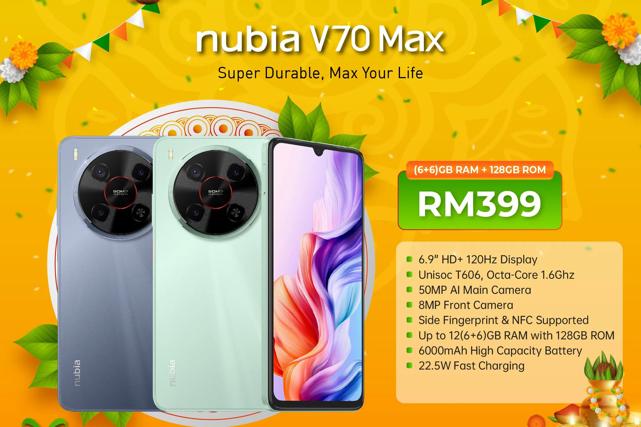 Nubia V70 Max Price