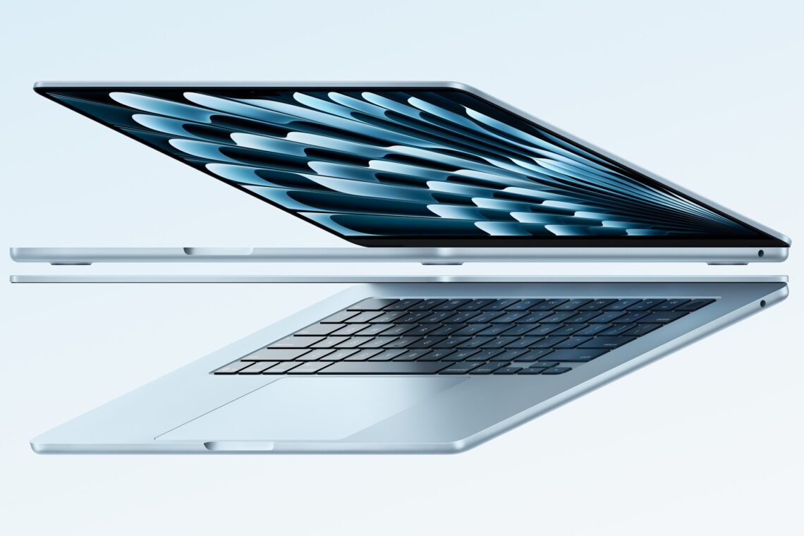 Apple M4 MacBook Air sky blue