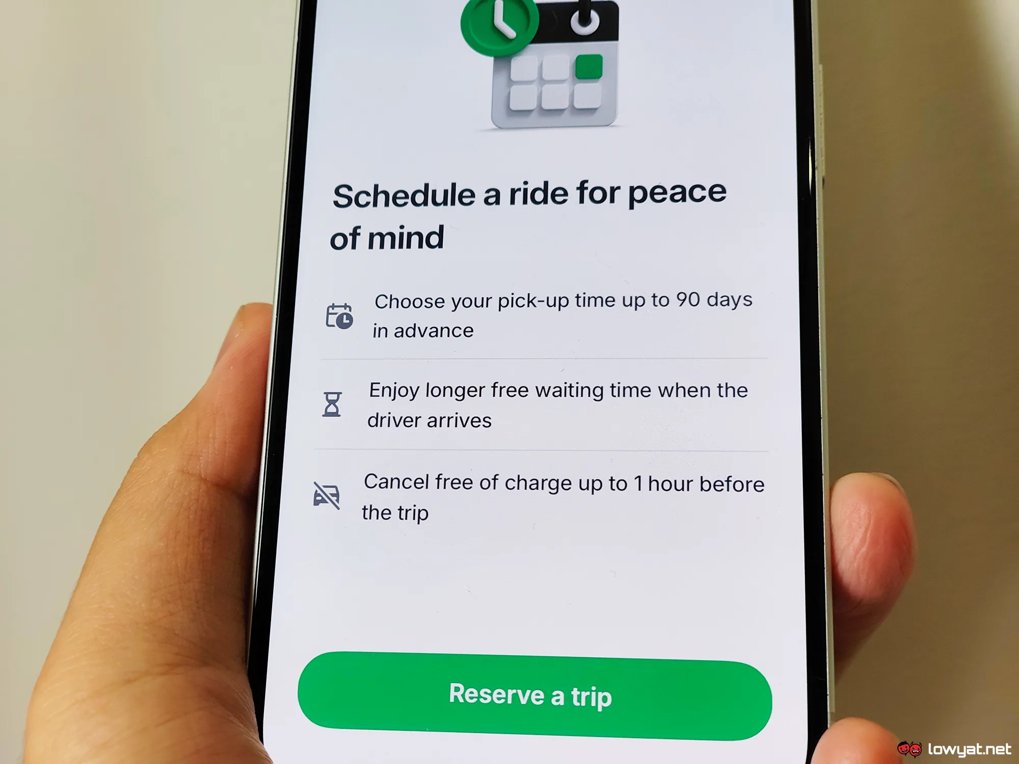 Bolt schedule ride