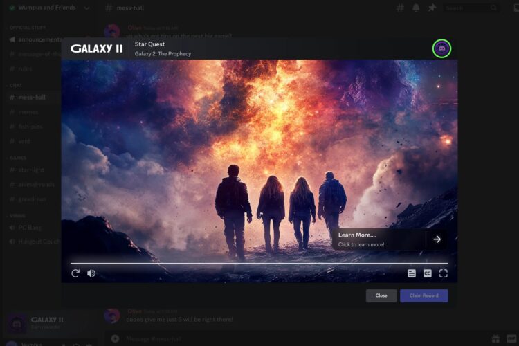 Discord Video Quests