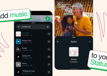 WhatsApp adds music to status