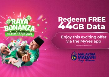 Yes 5G 44GB raya promo