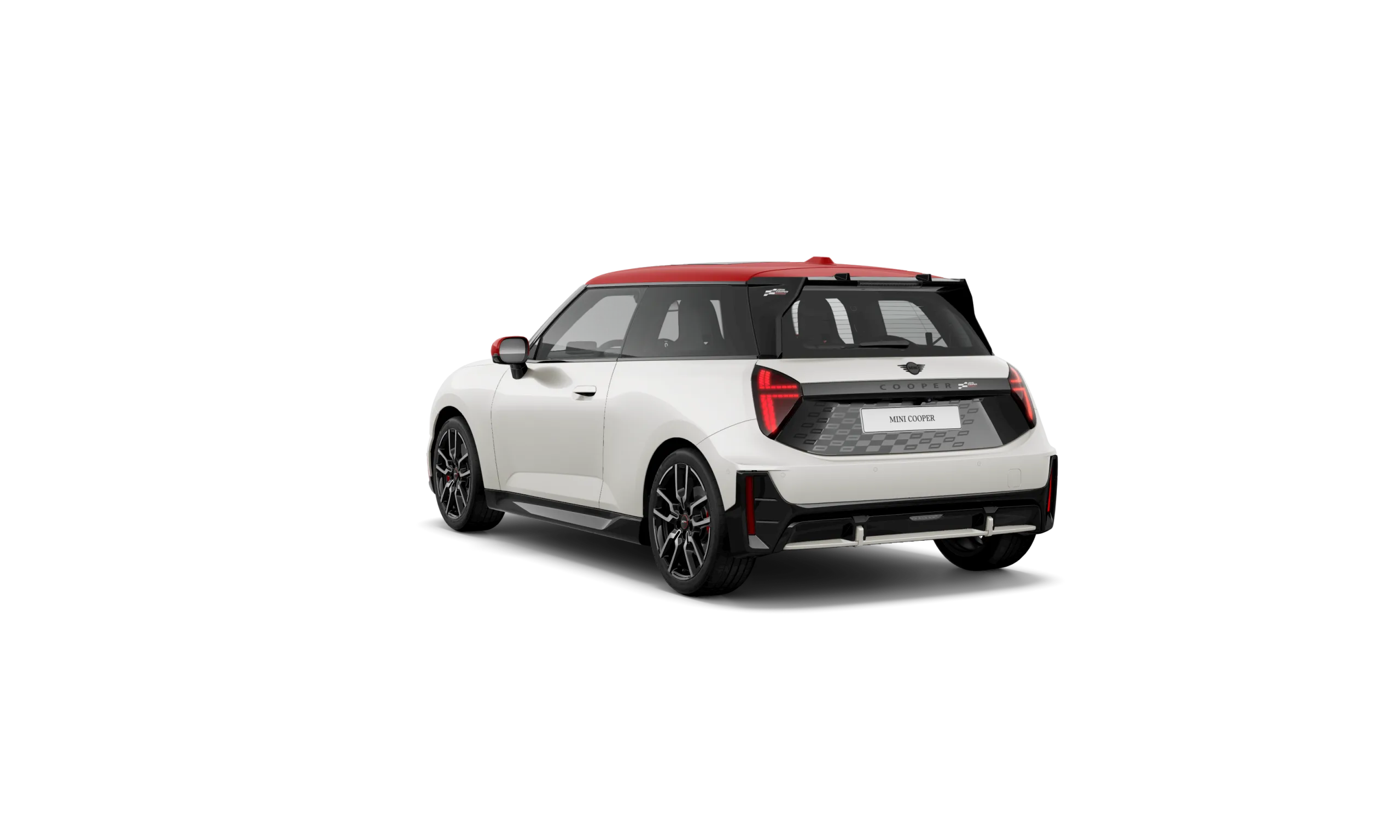 Rear view of the Mini JCW 