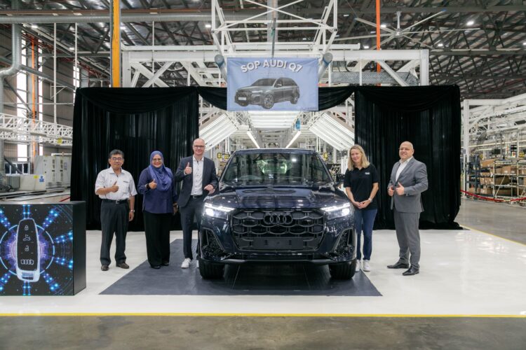 The Audi Q7 at the Pekan facility