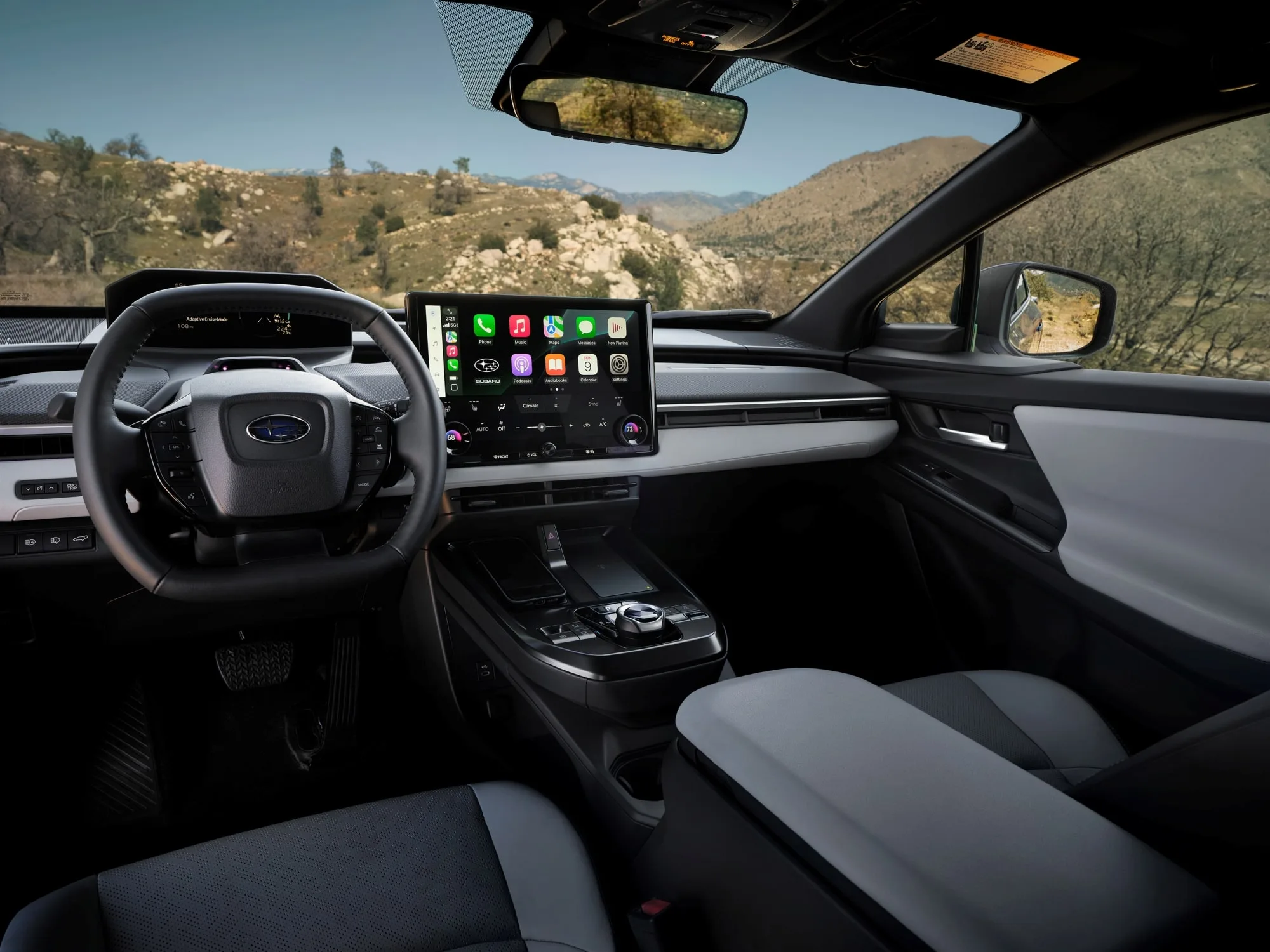 Interior of the new Suabru EV SUV