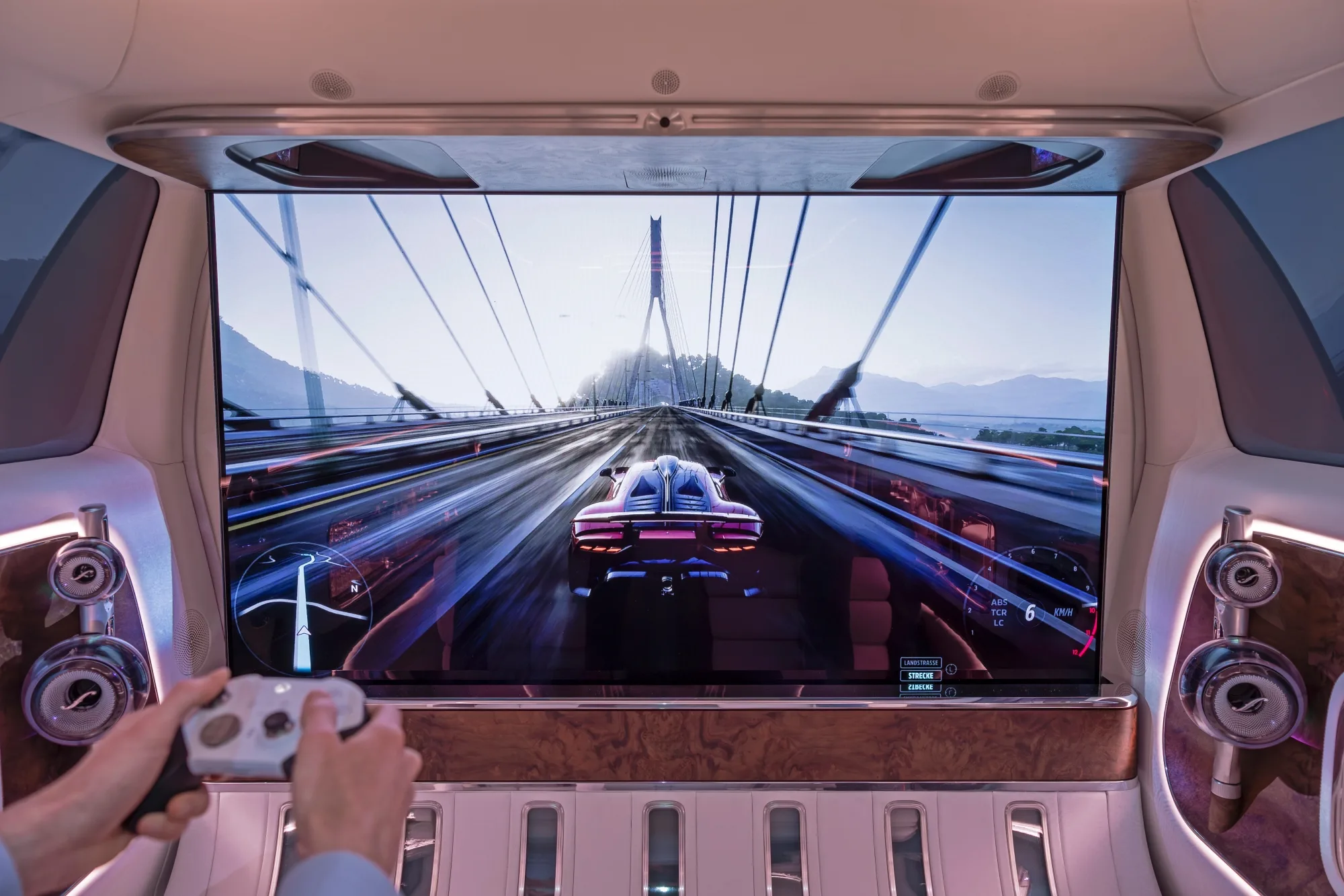 The 65 inch Tv setup of the Vision V