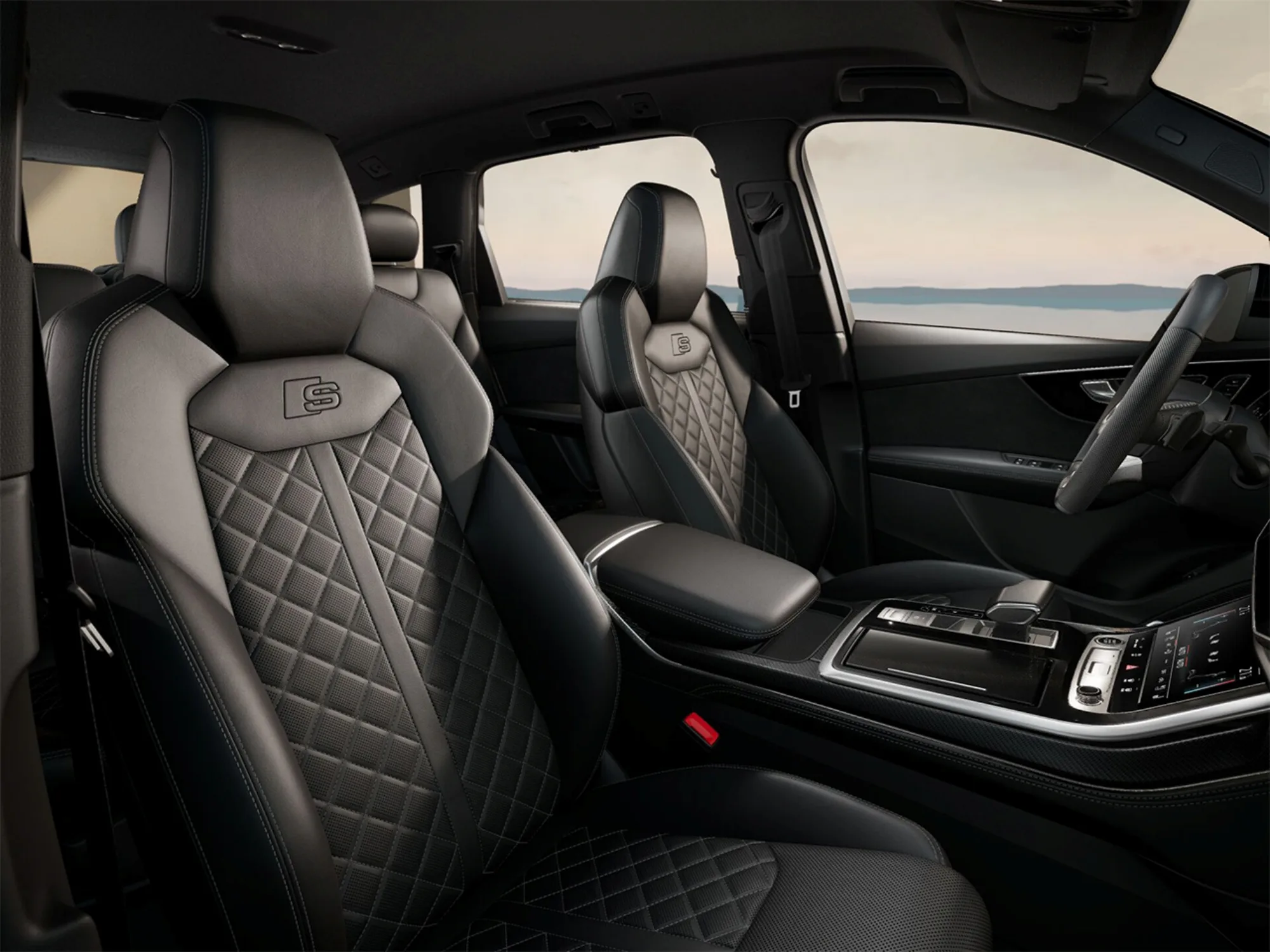 The S Line badge on the front seats