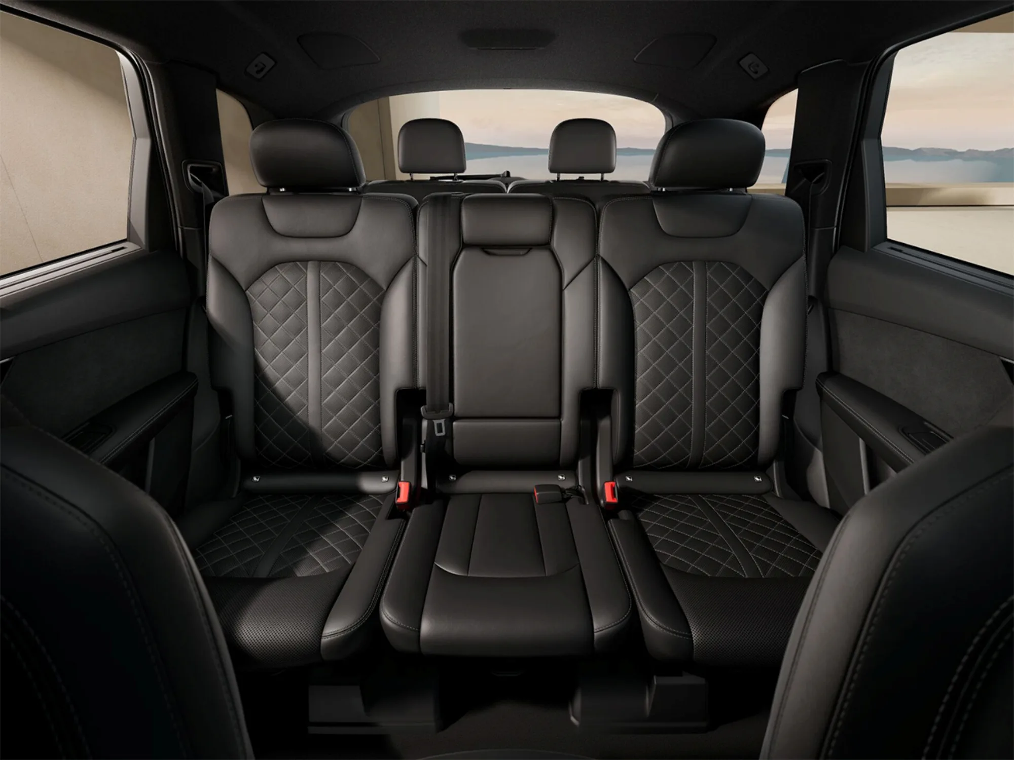 Spacious cabin of the Audi Q7