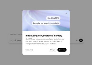ChatGPT improved memory