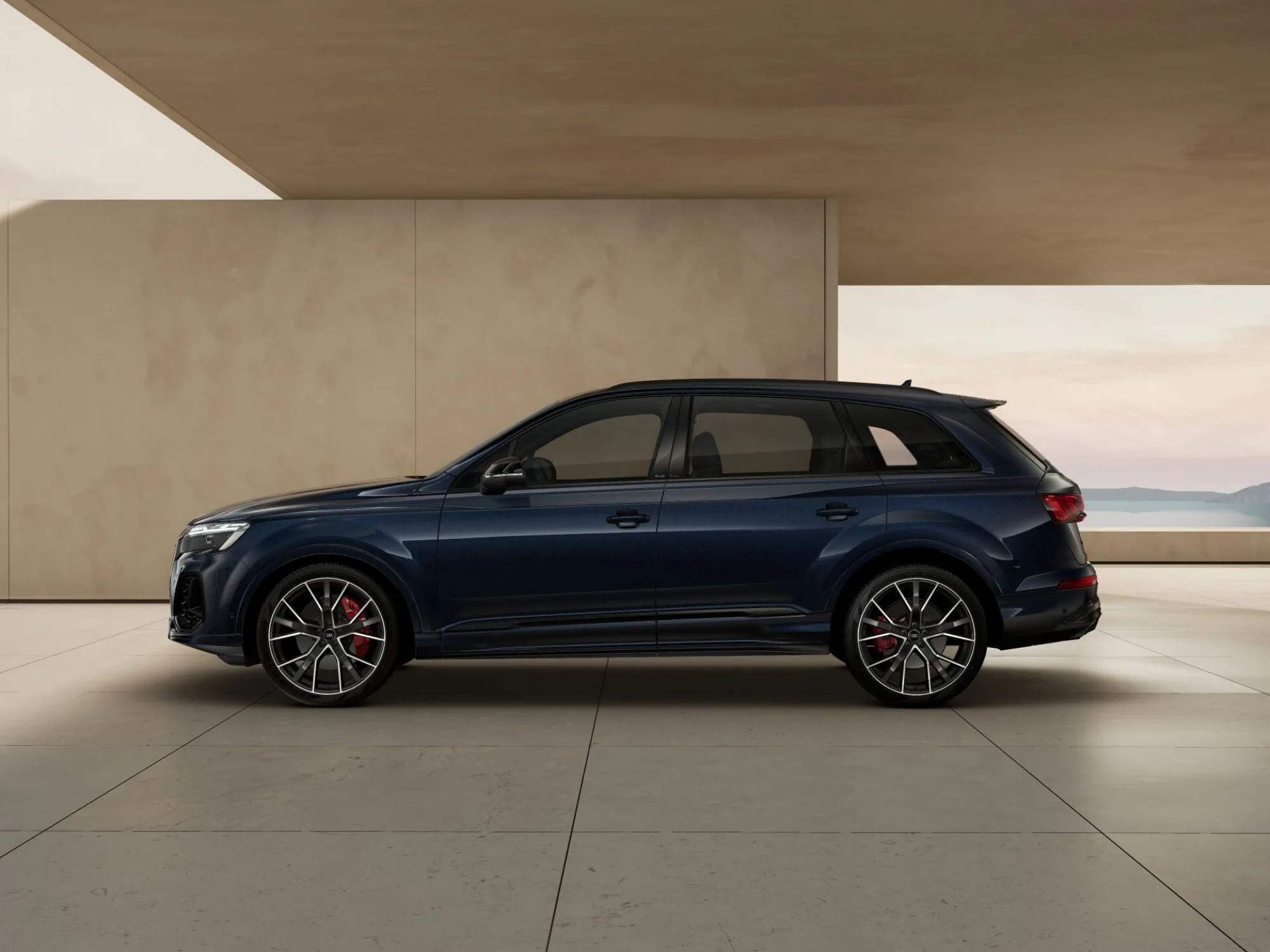 The side view of the Q7