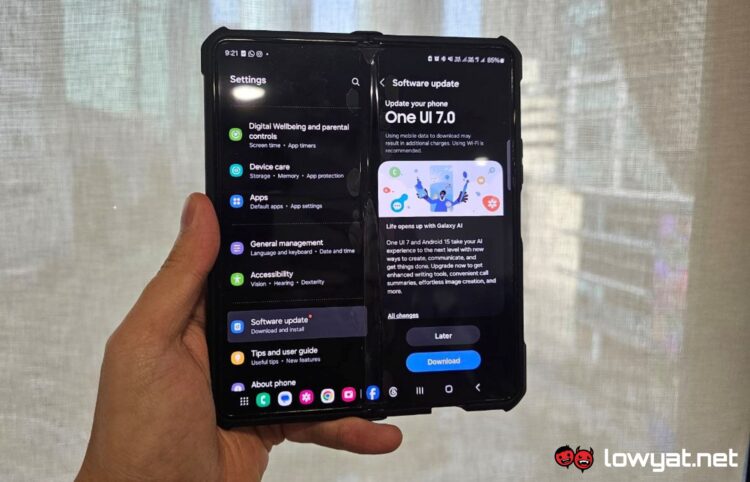 Samsung One UI 7 arrives for older Galaxy flagships