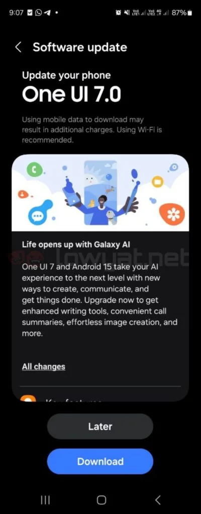 Samsung One UI 7 arrives for older Galaxy flagships