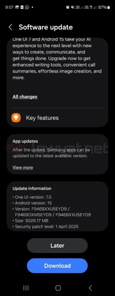 Samsung One UI 7 arrives for older Galaxy flagships
