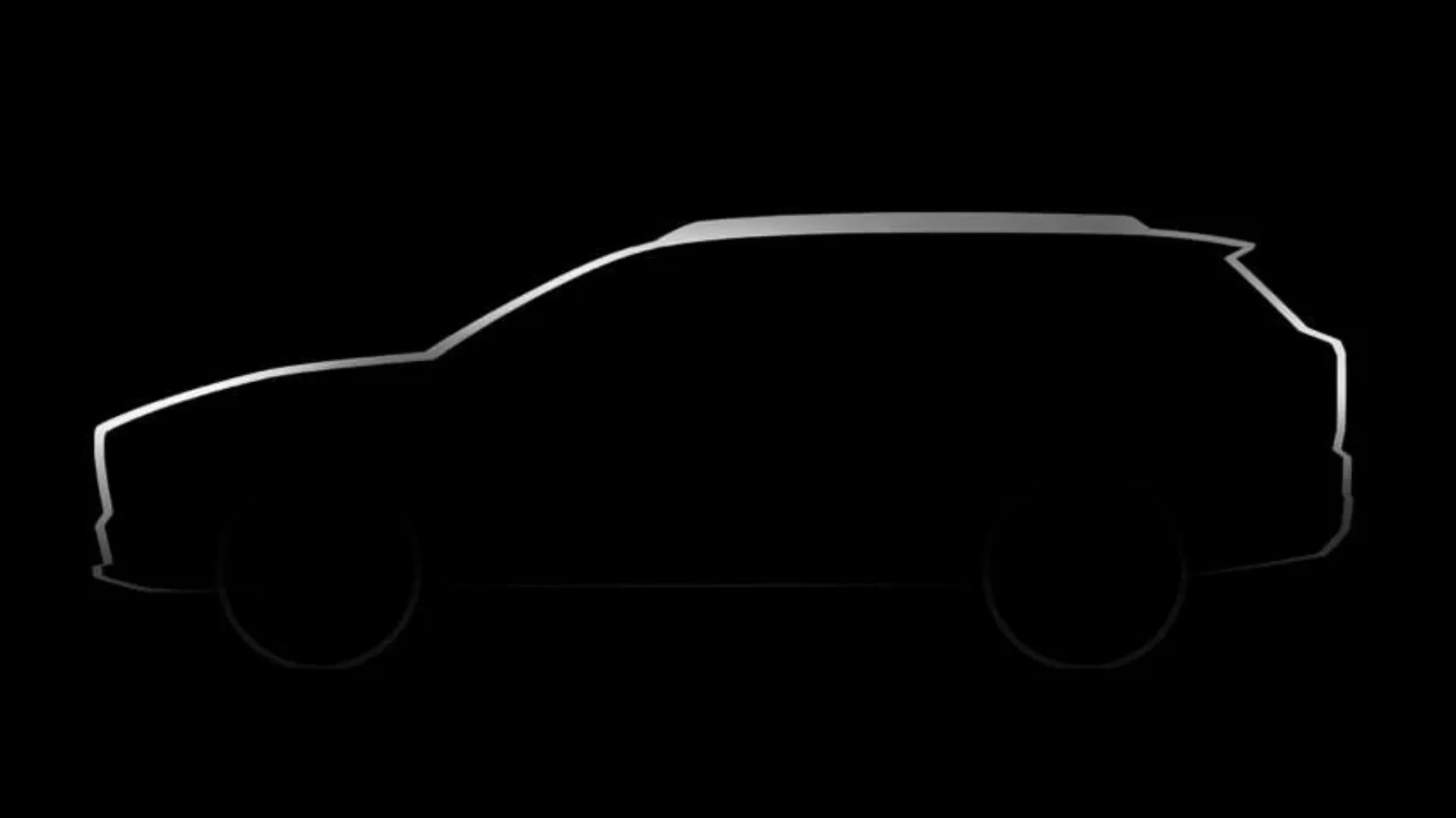 The teaser image of the new Toyota EV