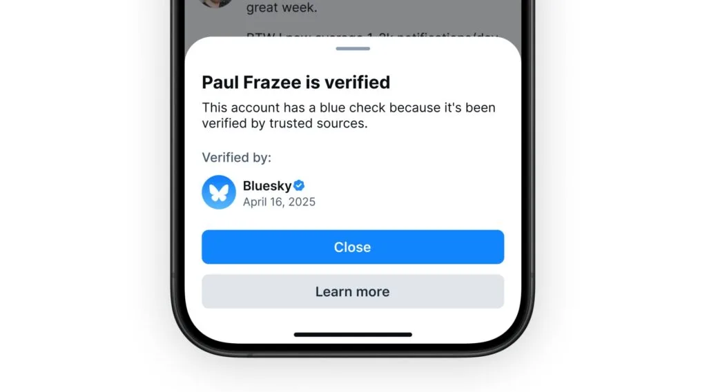 Bluesky verification