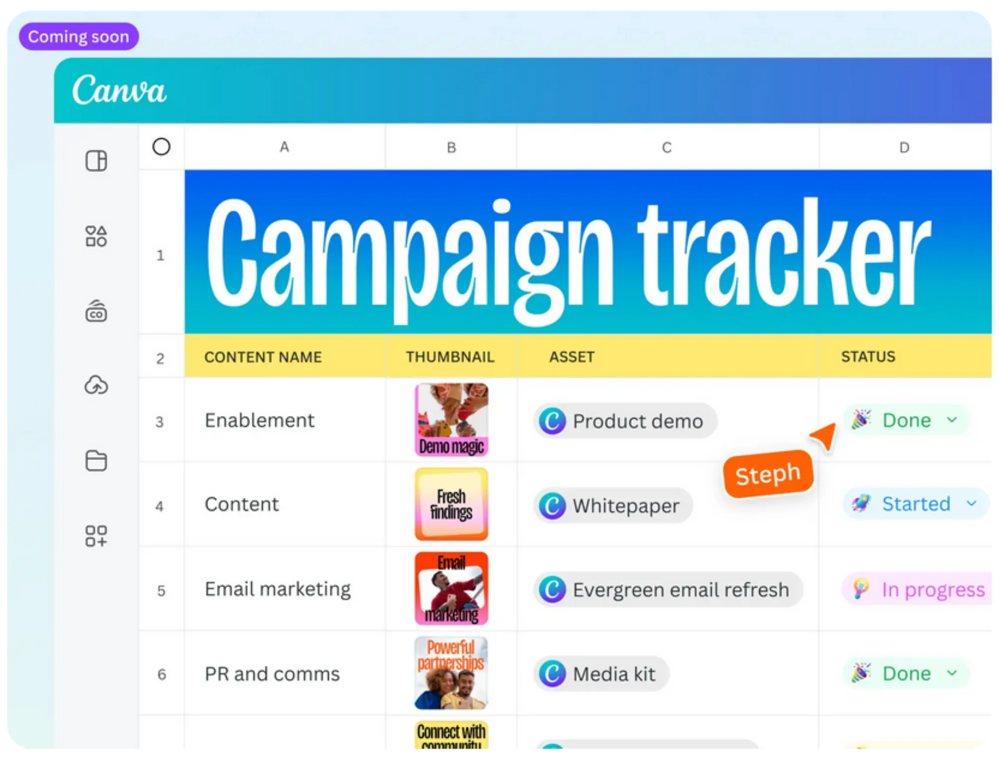 Canva Sheets