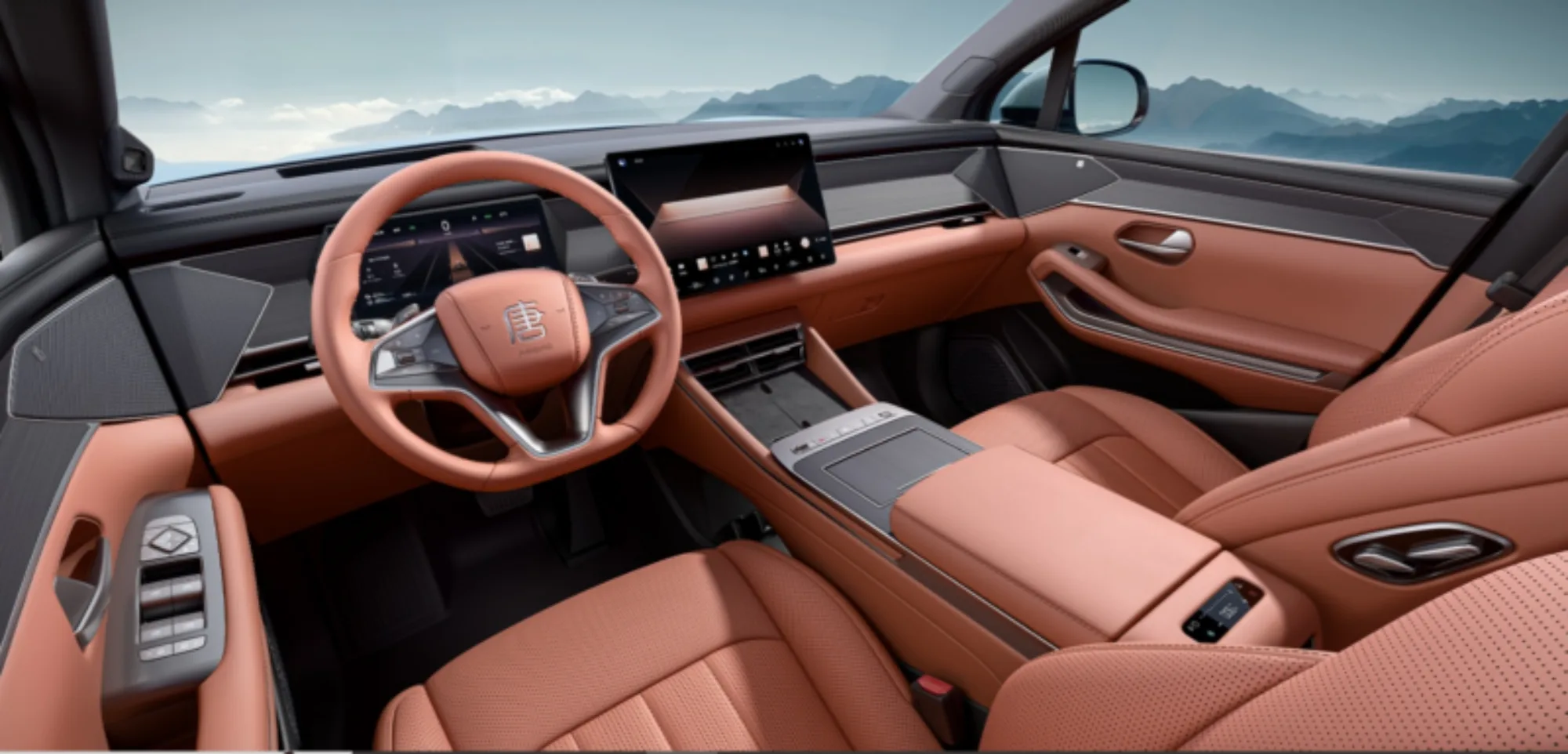 The interior of the cars
