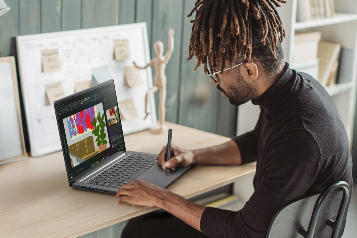 Acer Swift X 14 AI lifestyle