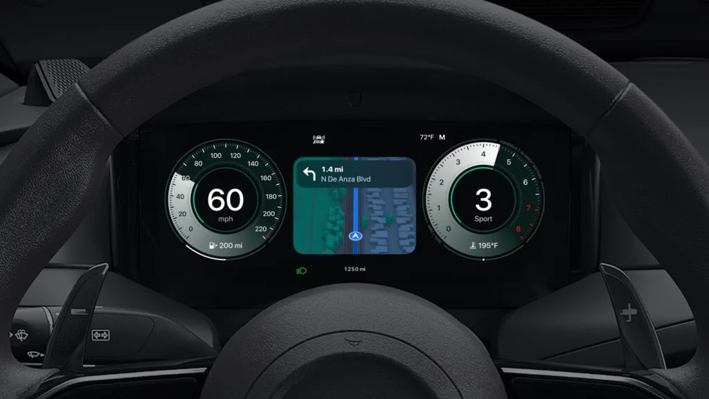 Aston Martin Apple CarPlay Ultra cluster Maps 2