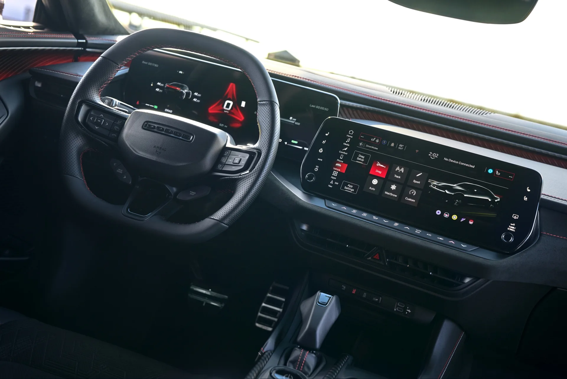 The driver's cockpit