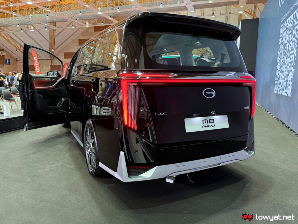 The back of the MPV