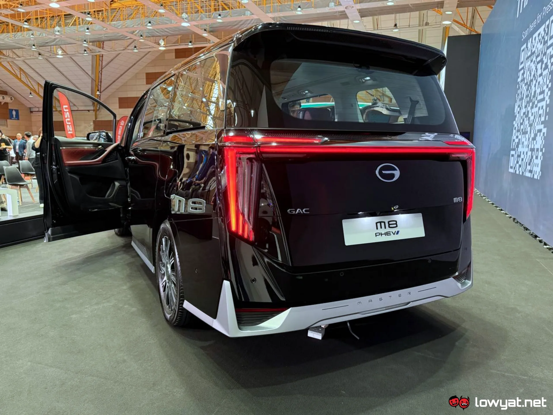 The back of the MPV