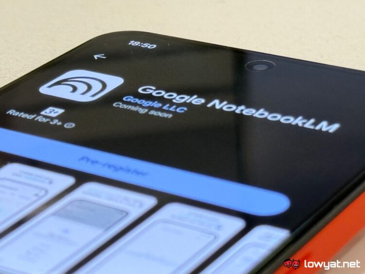 Google NotebookLM mobile app