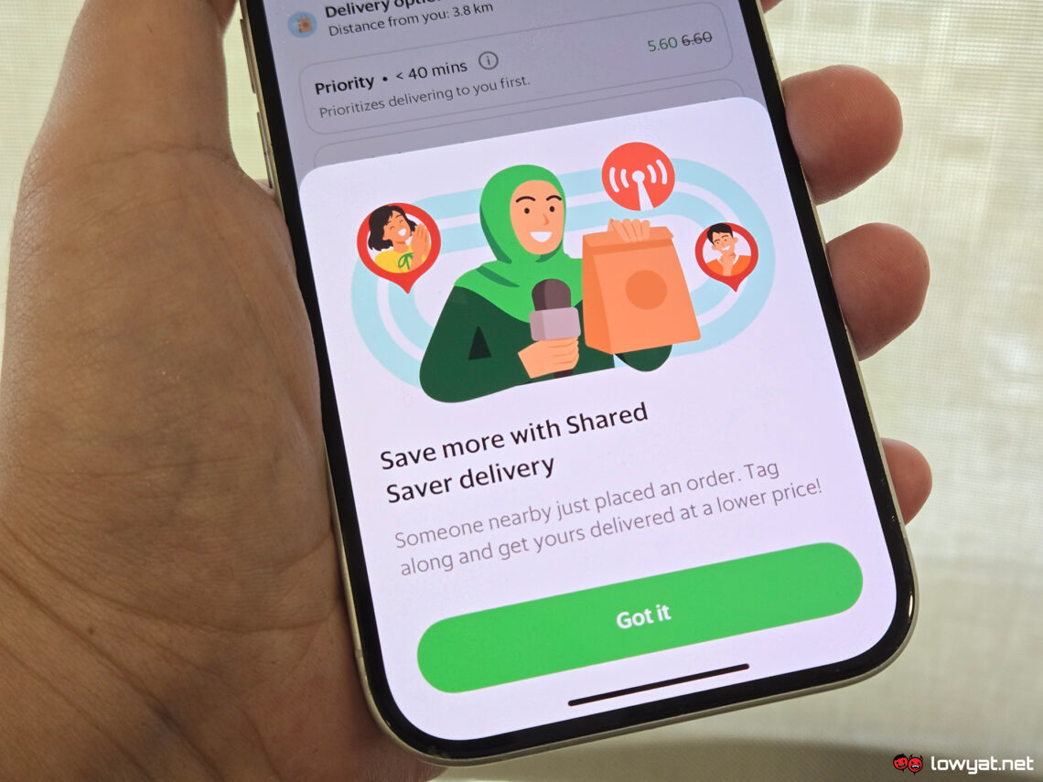 Grab GrabFood Tumpang Saver Shared Saver