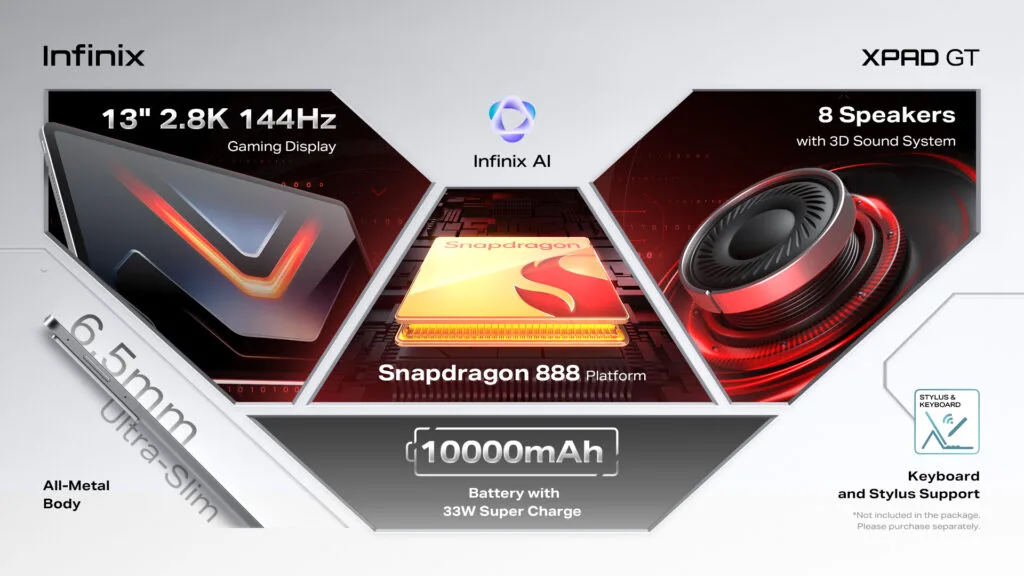 Infinix XPad GT specs