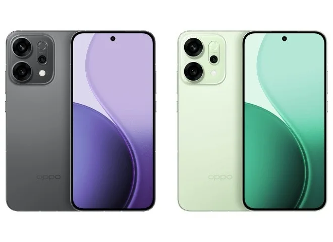 OPPO Reno14 black green