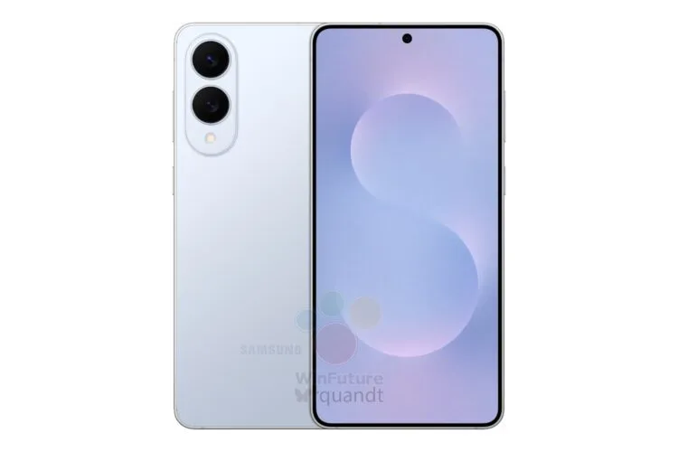 Samsung Galaxy S25 Edge Titanium Icy Blue leak