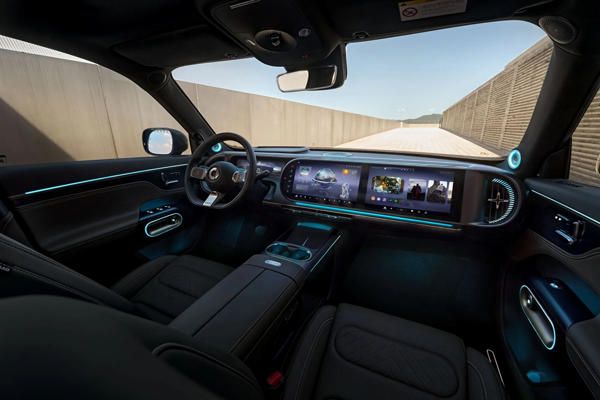 The cockpit of the Smart #5