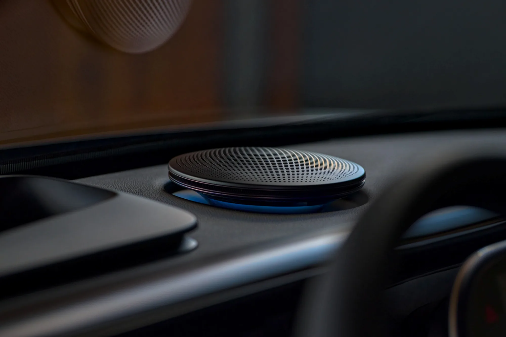 The Sennheiser sound system in the car