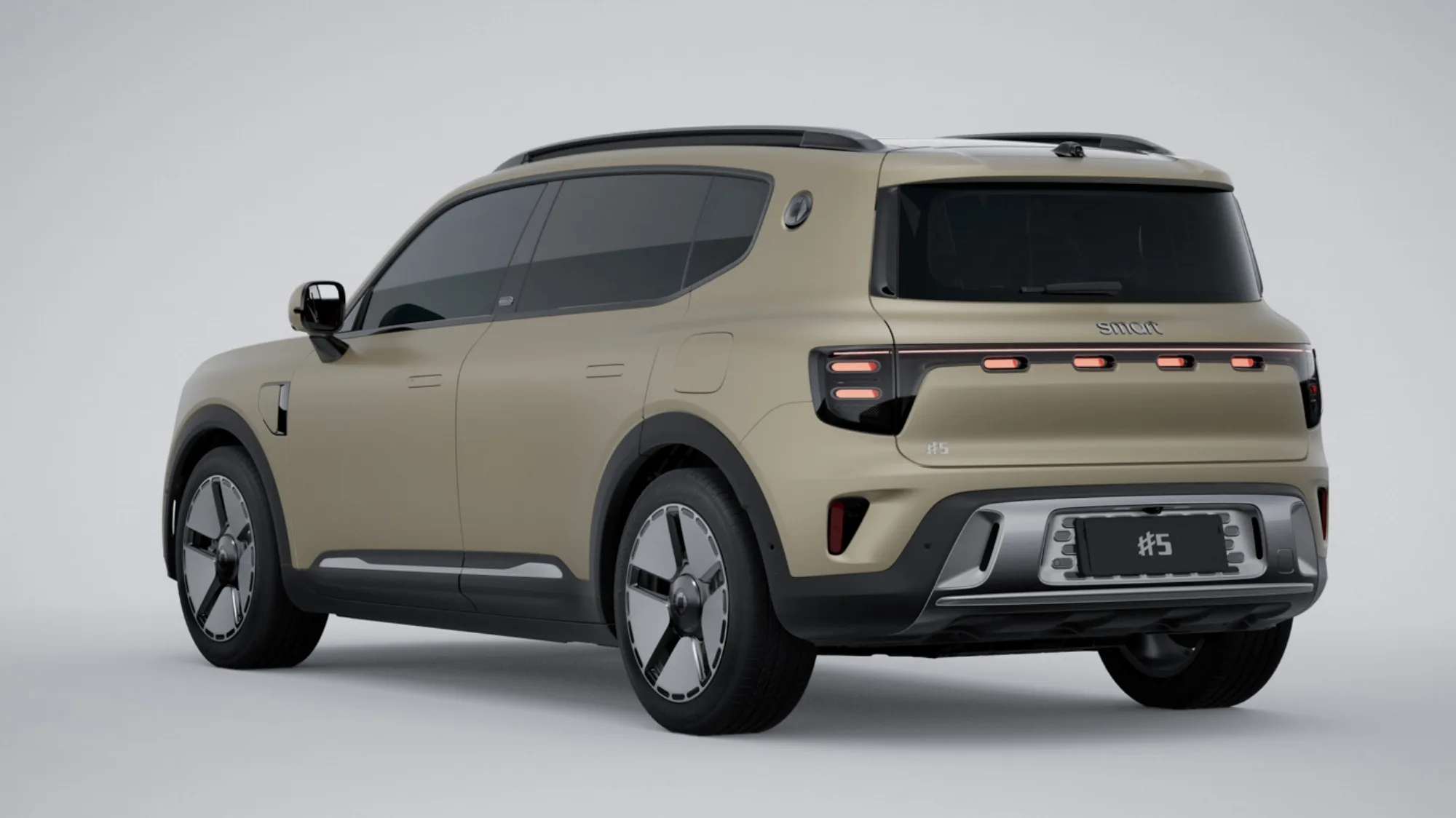 The rear view of the Smart #5