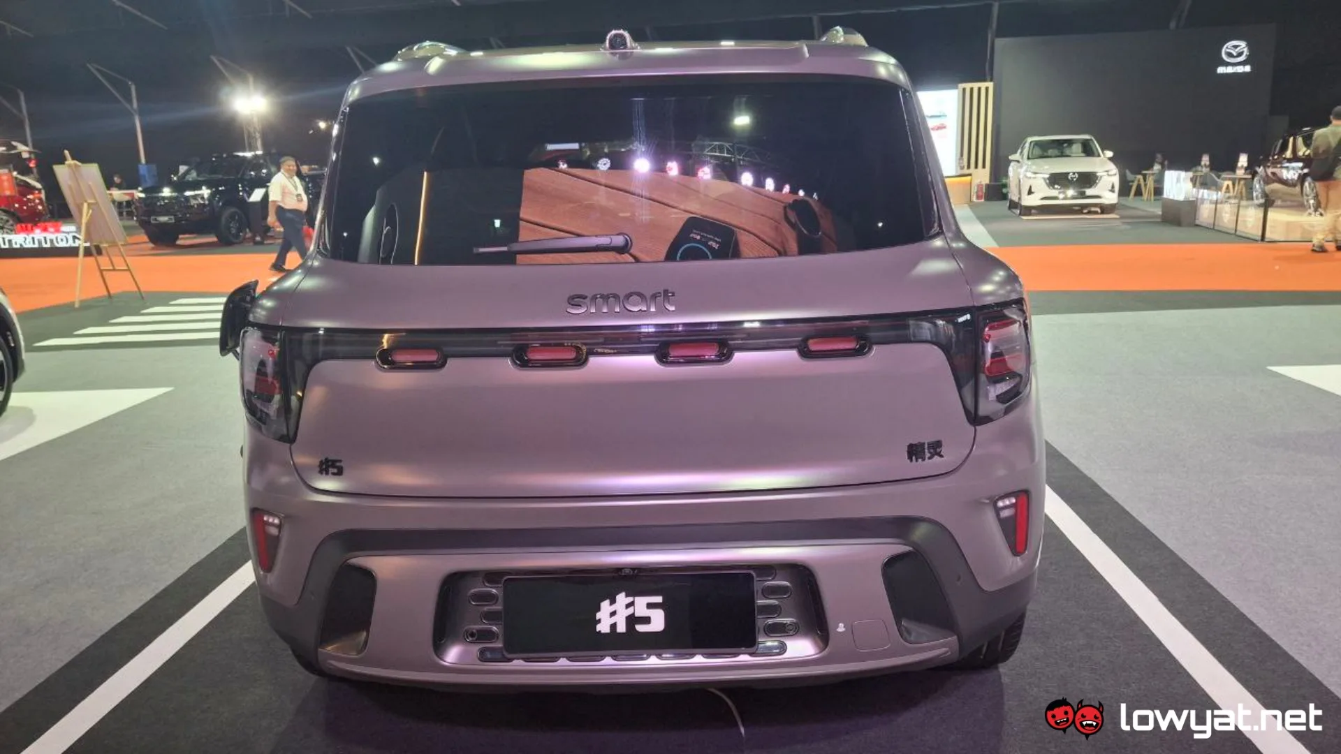 Rear view of the Smart #5