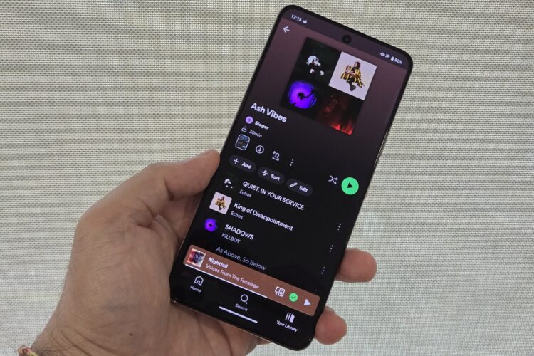 Spotify update Add Sort Edit
