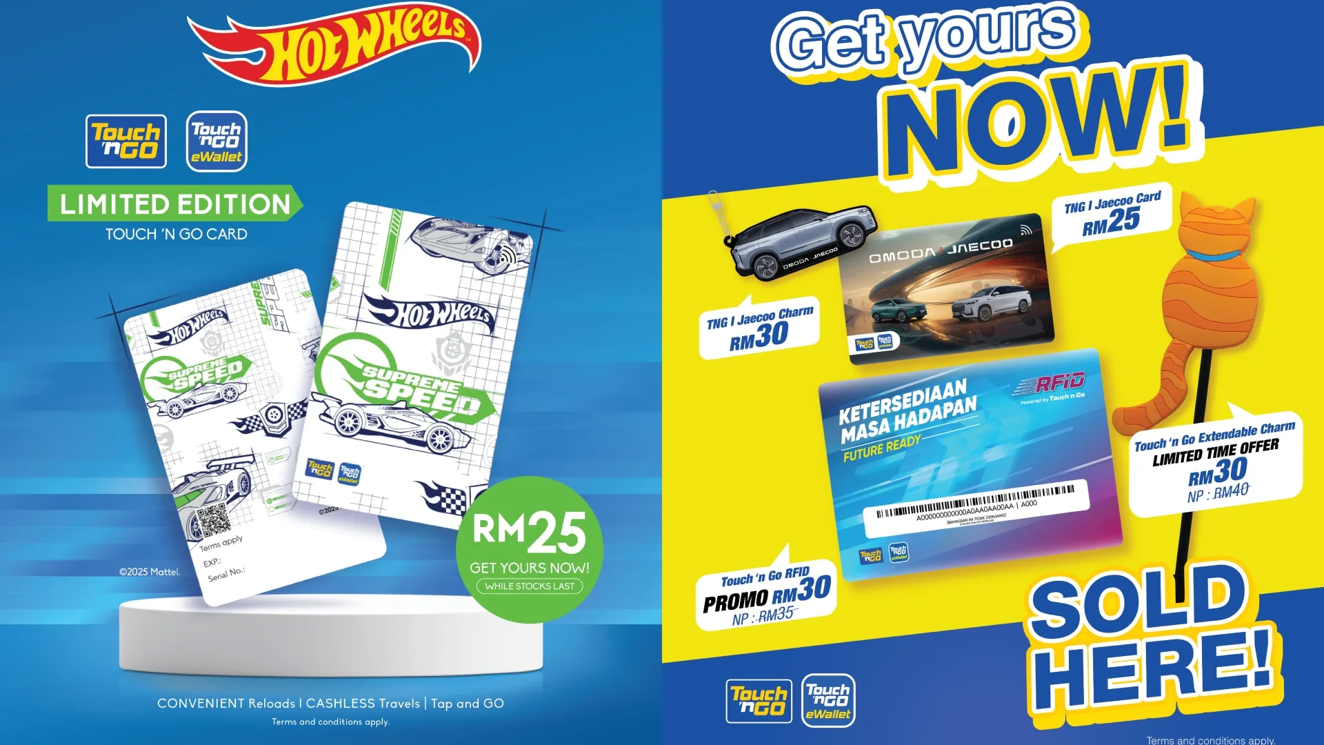 Touch n' Go Limited edition Card and products