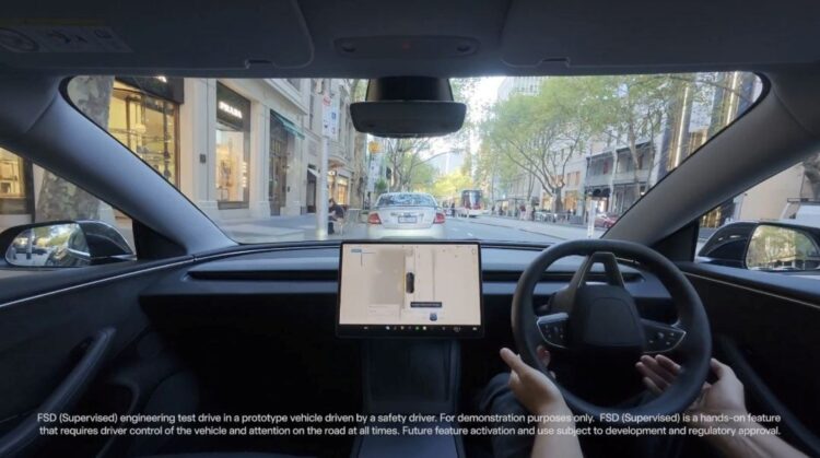 Tesla FSD tested in Melbourne