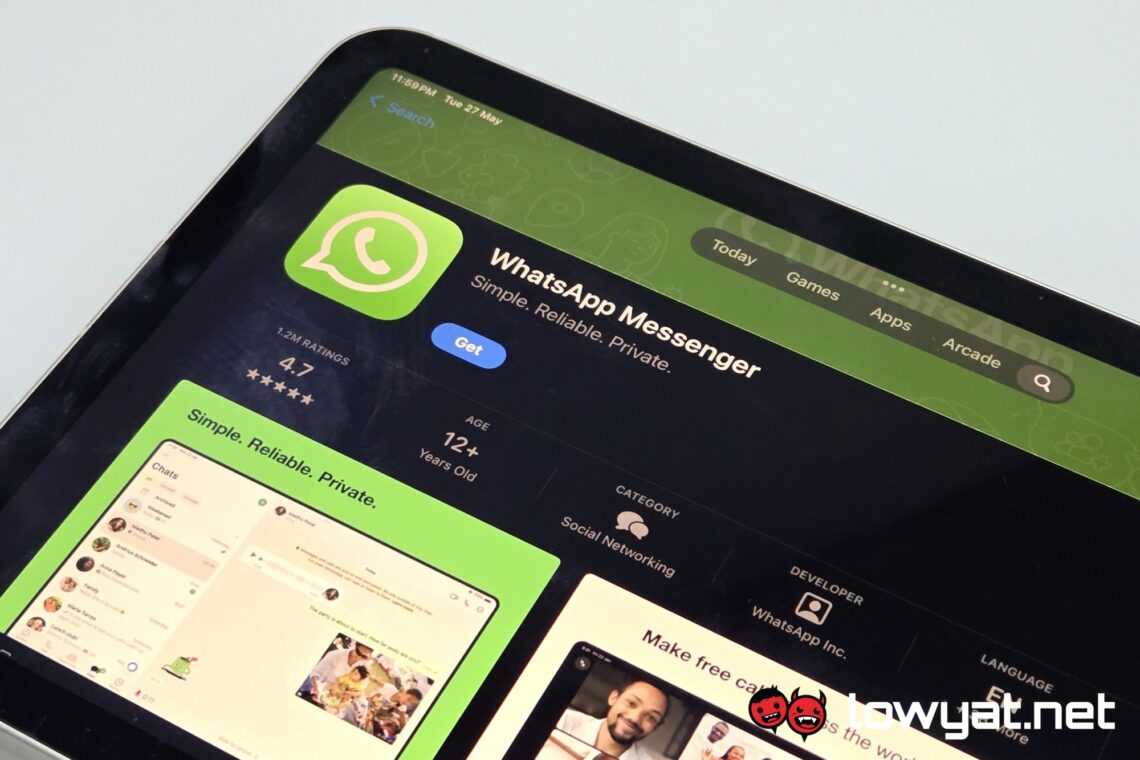 WhatsApp iPad mini App Store