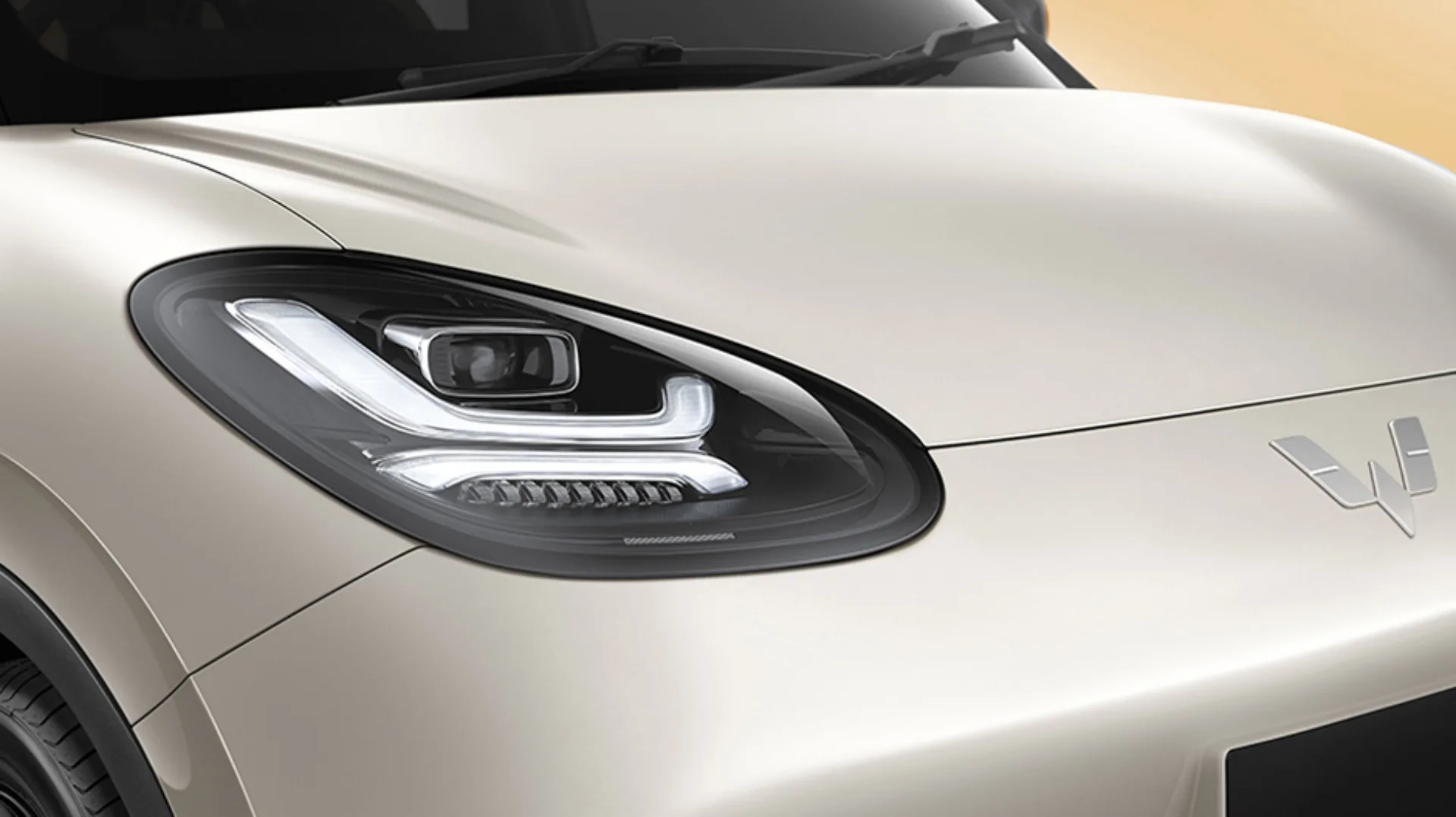 The Wuling Bingo x-shaped lamps