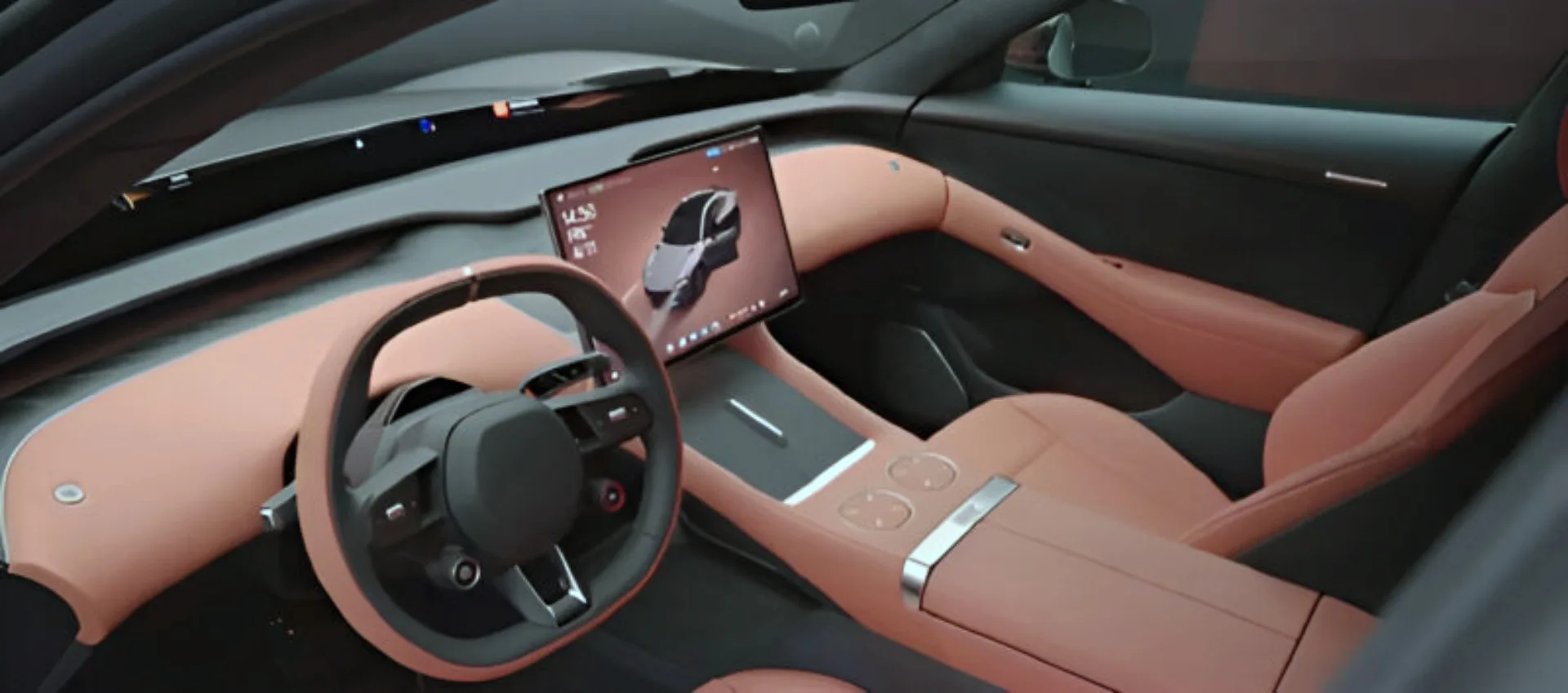 Interior of the SUV EV
