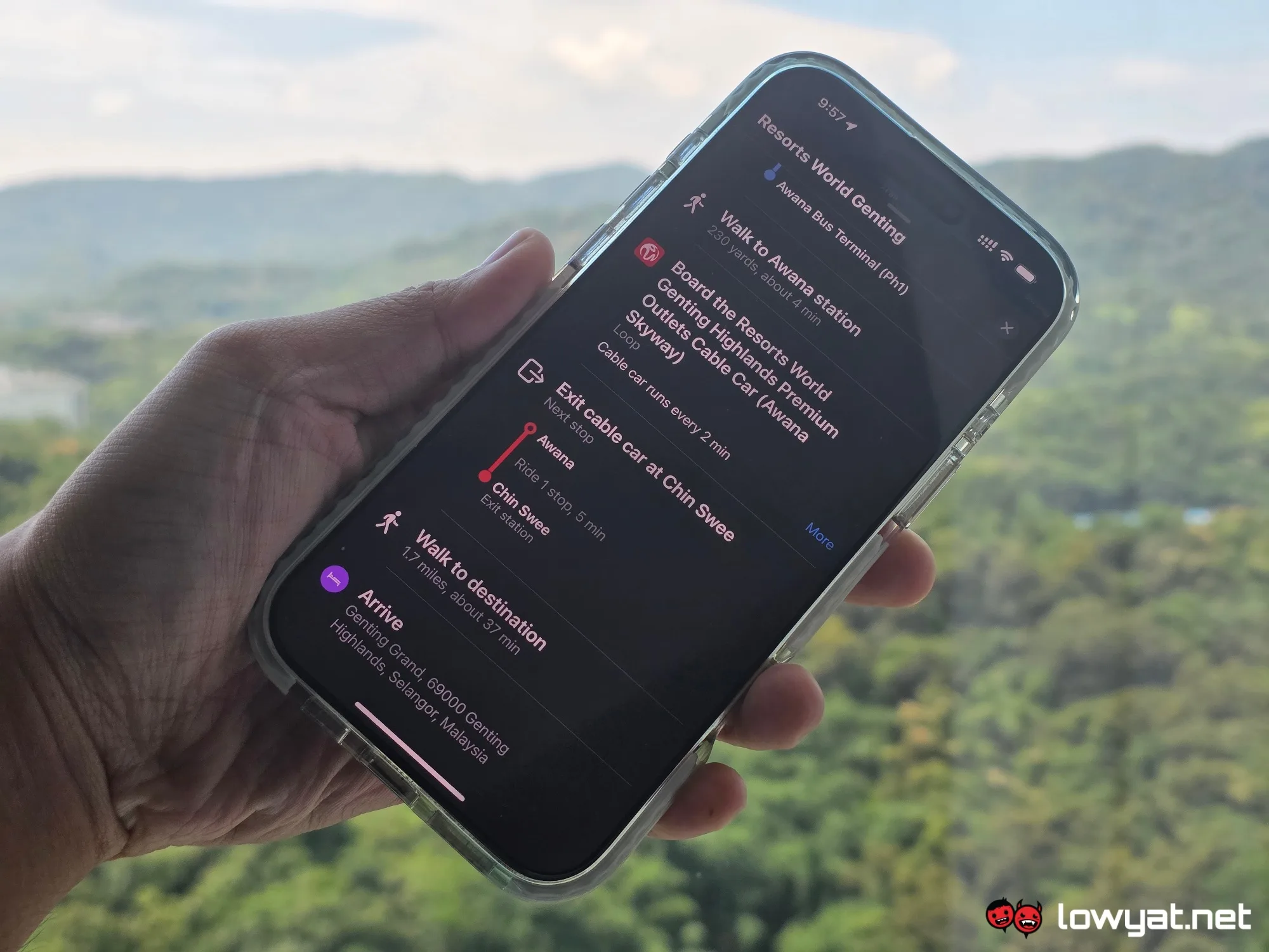 apple maps transit directions support malaysia