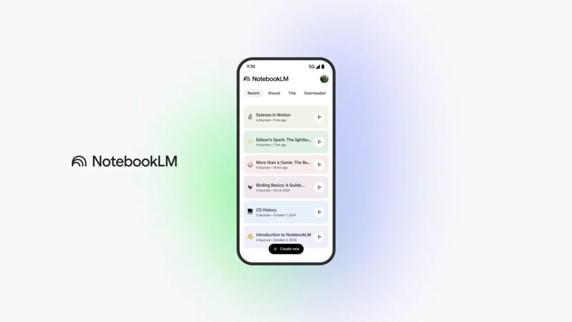 Google NotebookLM app