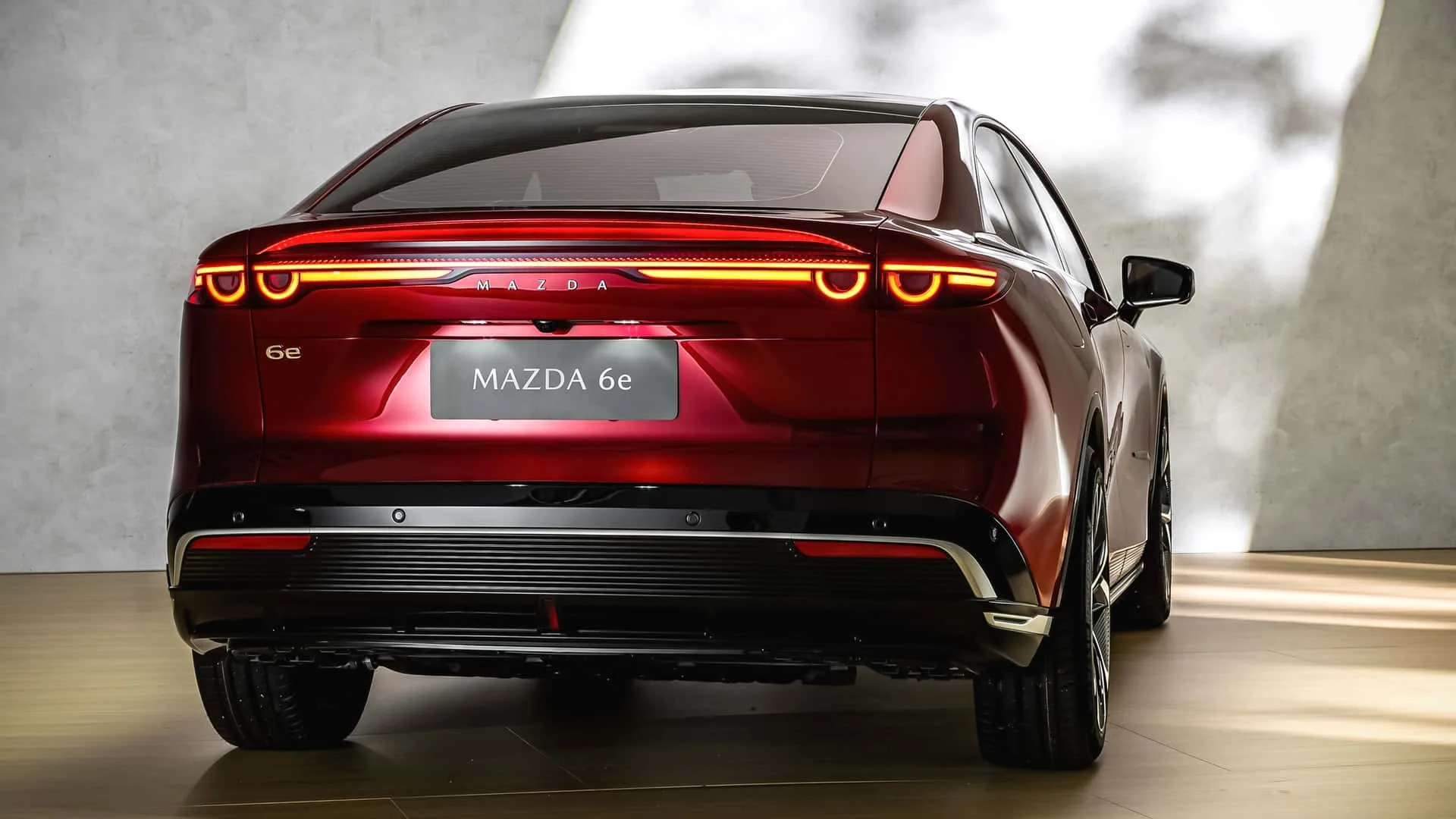 Rear end of the mazda 6e